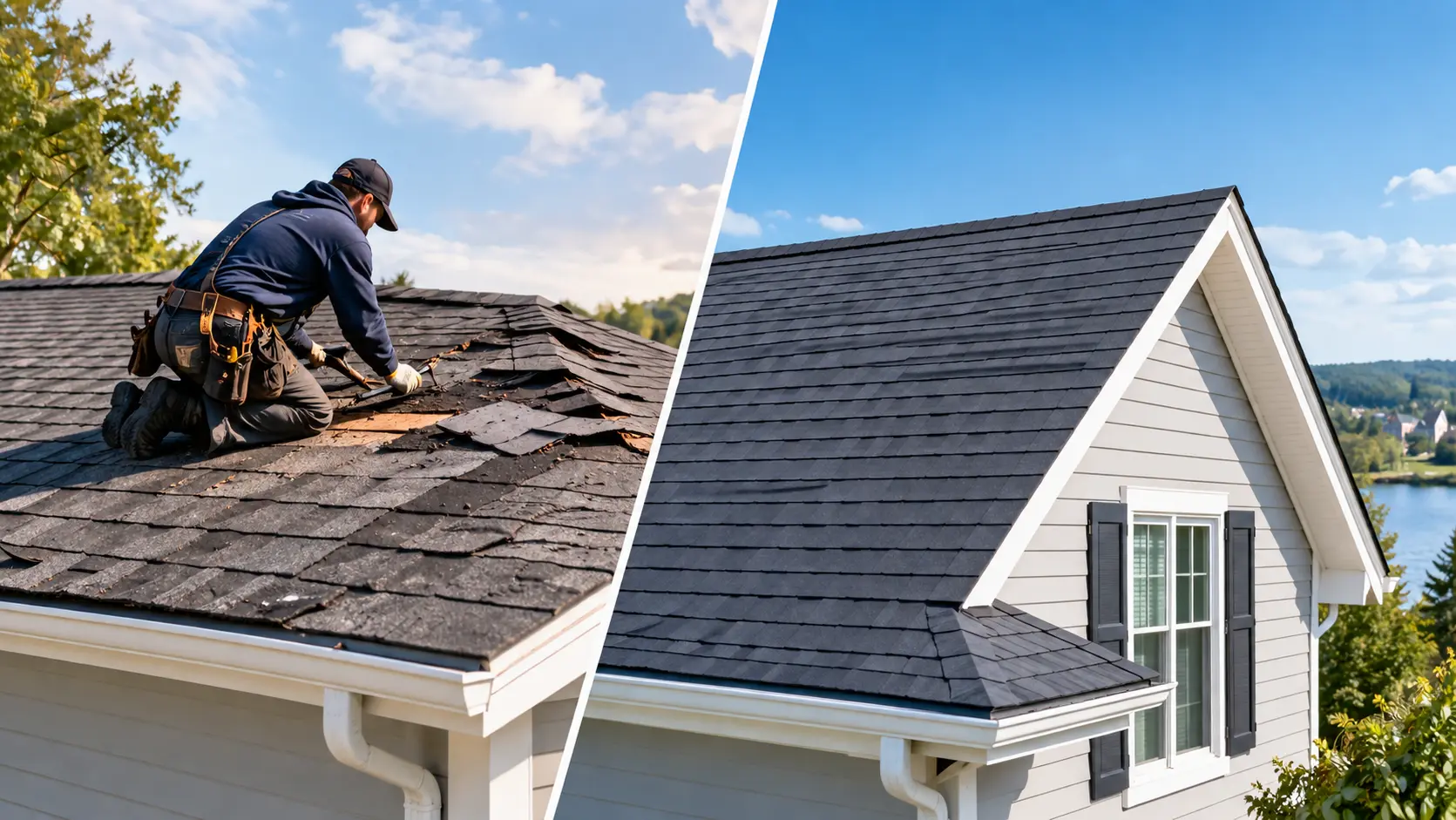 Roof repair vs roof replacement in Peterborough